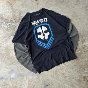 Call of Duty Ghosts Black Graphic Short Sleeve Tee